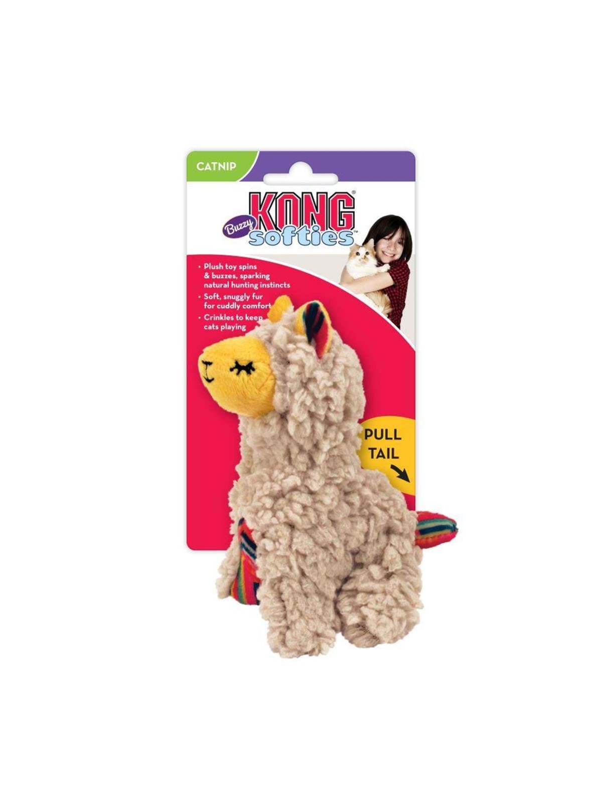 KONG Kong Softies Buzzy Llama, Katteudstyr