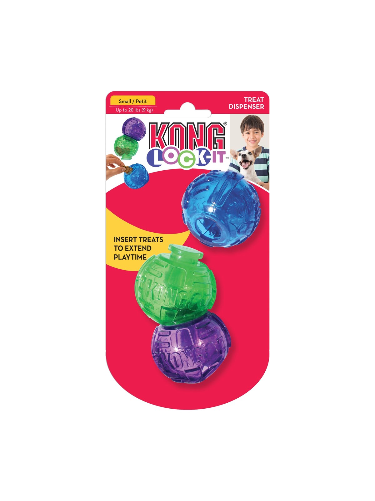KONG Kong Lock-It 3pk, S, Hundeudstyr