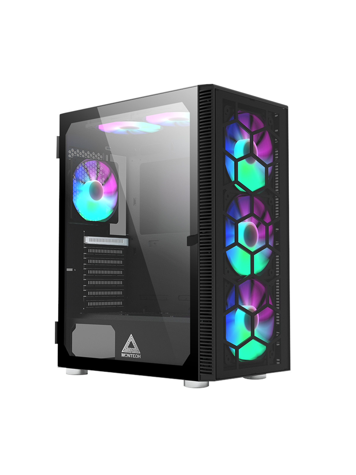 Montech X3 Glass - Black - Kabinet - Miditower - Sort, Kabinet