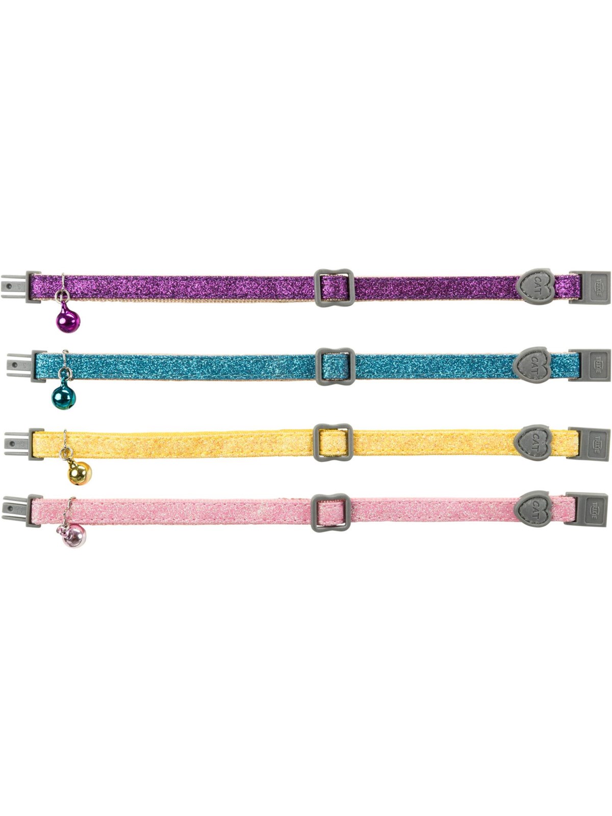 Trixie Cat Collar w/ glitter assorted colours, Katteudstyr