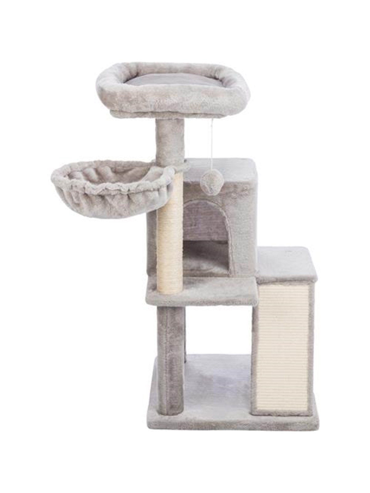 Trixie Junior Pepito scratching post 48 × 48 cm : 98 cm grey, Katteudstyr