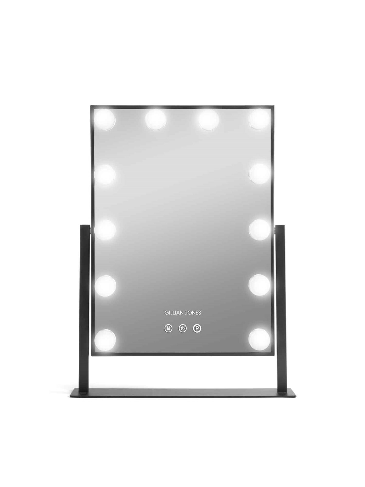 Gillian Jones LED Light Hollywood Mirror Black, Makeupspejl