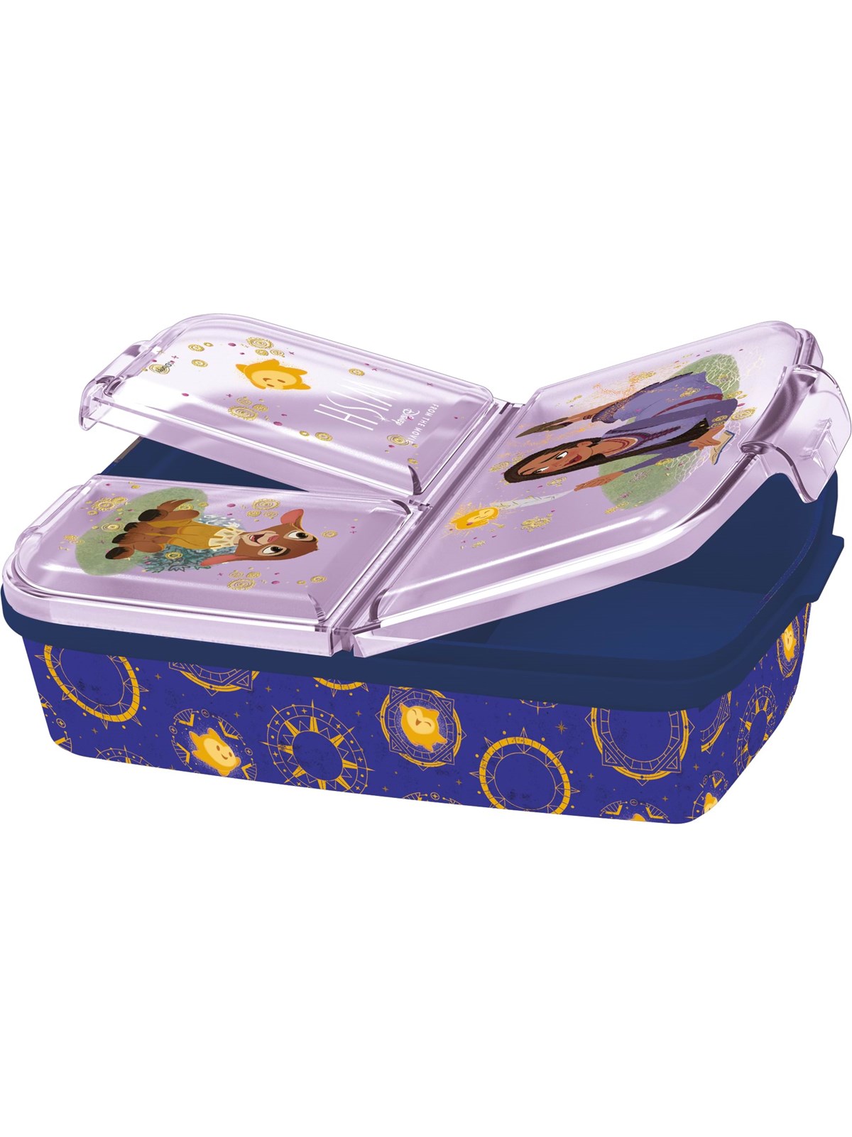 Euromic Disney WISH multi compartment sandwich box 18x13, Skoletilbehoer