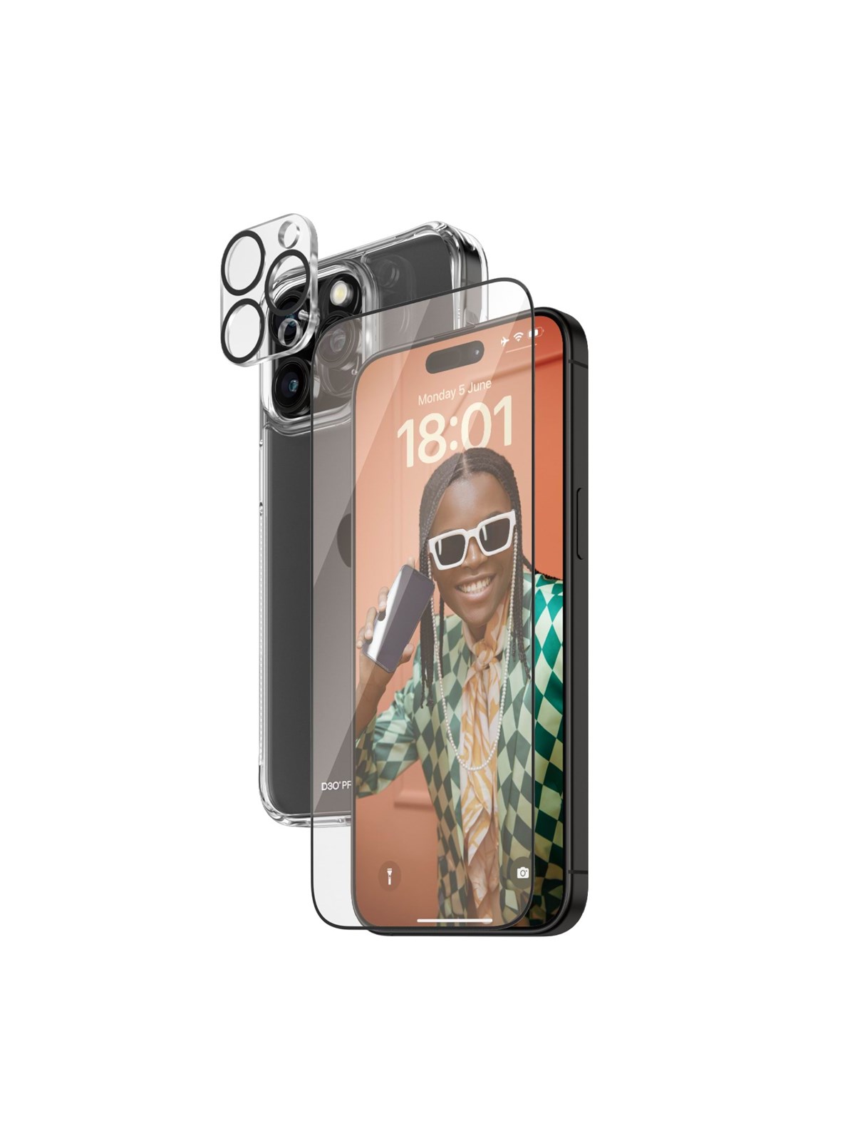 PanzerGlass 3-in-1 Pack iPhone 15 Pro Max, Beskyttelsesglas