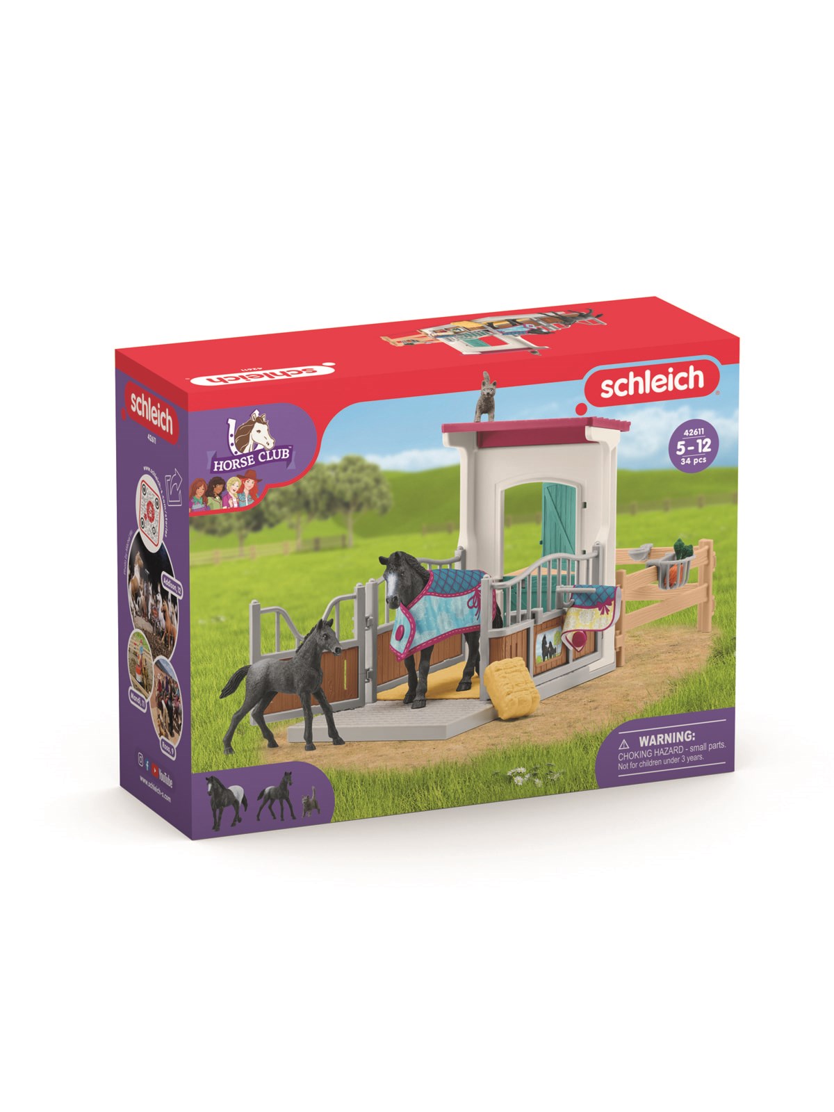 Schleich Hesteboks med Hoppe og Føl, Legetøj