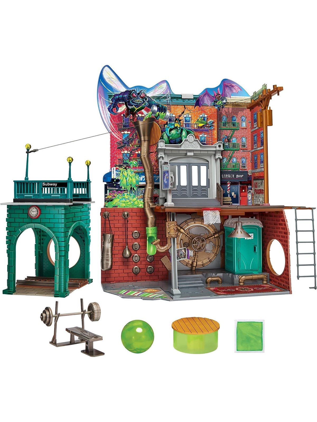 Playmates Toys Turtles Mutant Mayhem Legesæt Sewer Lair Dlx, Figur