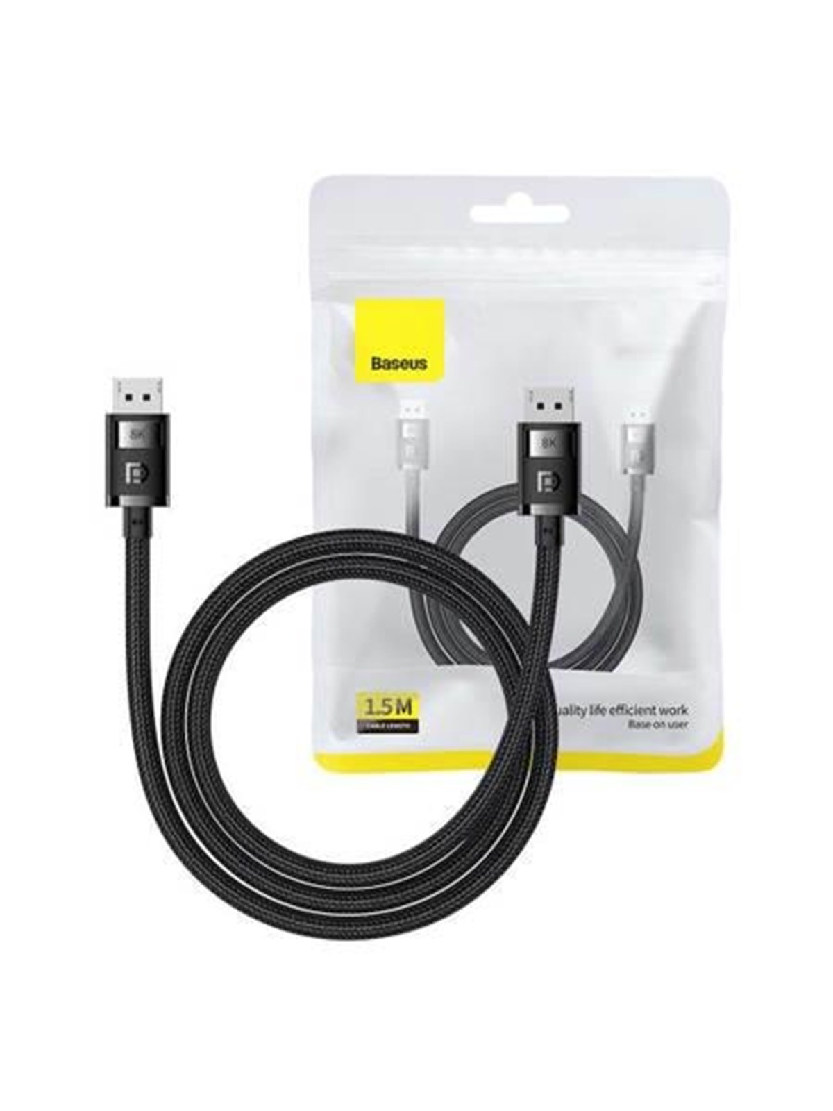 Baseus DP 8K to DP 8K cable High Definition 1.5 m, Skærmkabel