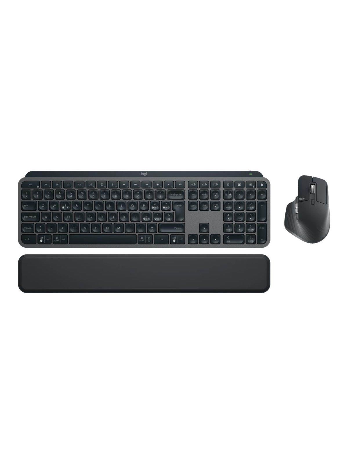 Logitech MX Keys S Combo Graphite - US - Tastatur - Amerikansk engelsk - Grå