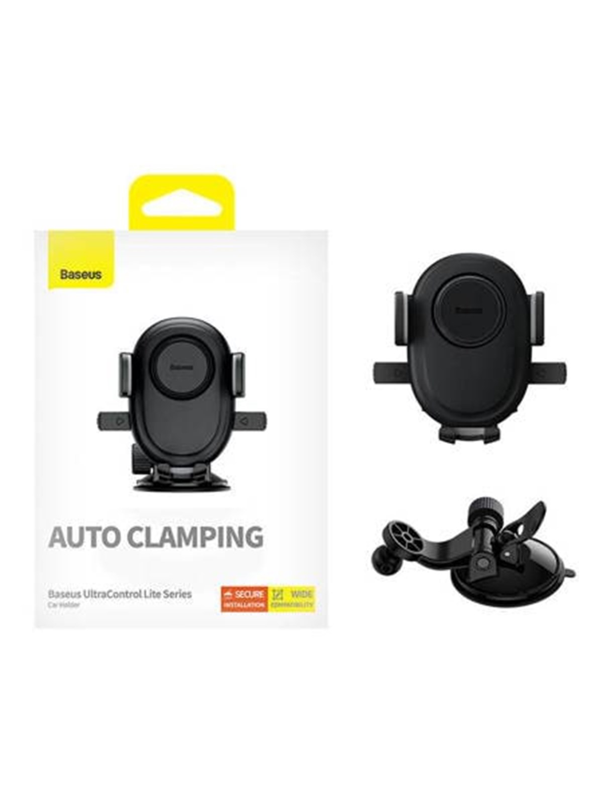 Baseus UltraControl Lite Series Car Holder Cluster Black, Mobil Tilbehør
