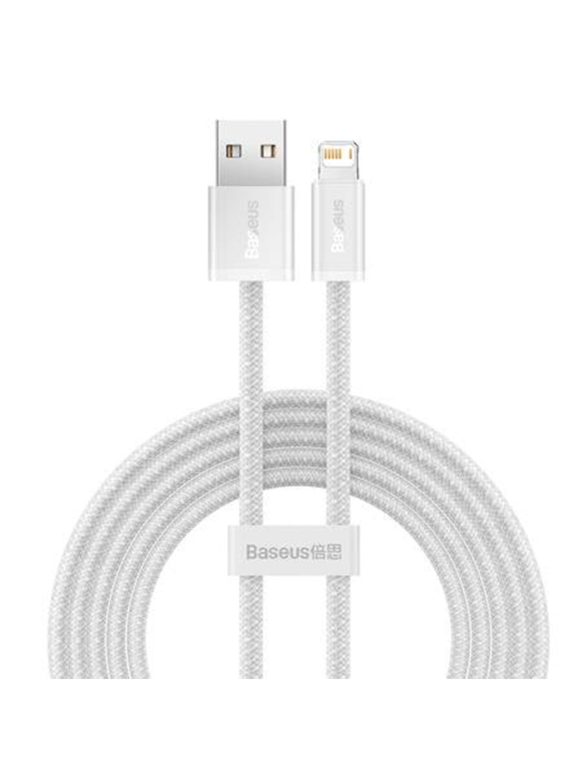 Baseus Dynamic cable USB to Lightning 2.4A 2m (White), Usb Kabel