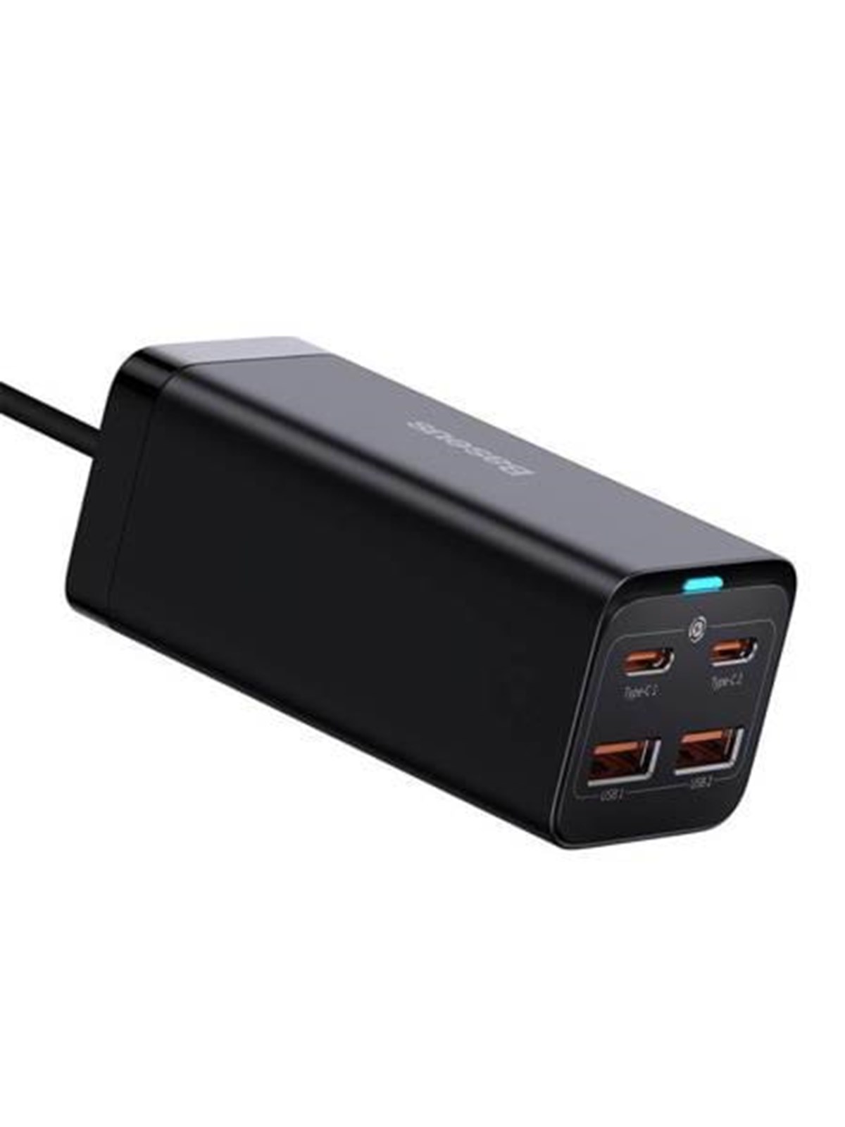 Baseus GaN3 Pro 4 Ports Desktop Charger 2xUSB-C + 2xUSB 100W - Black, Mobil Oplader