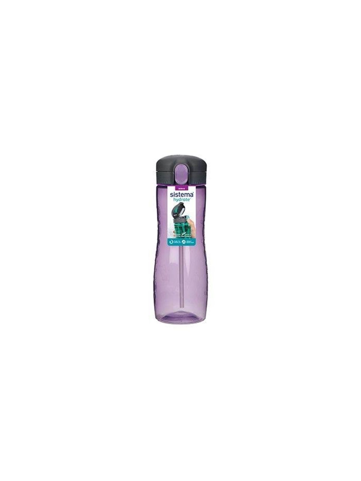 Sistema TRITAN QUICK FLIP BOTTLE 800 ML - Purple, Køkkentilbehør
