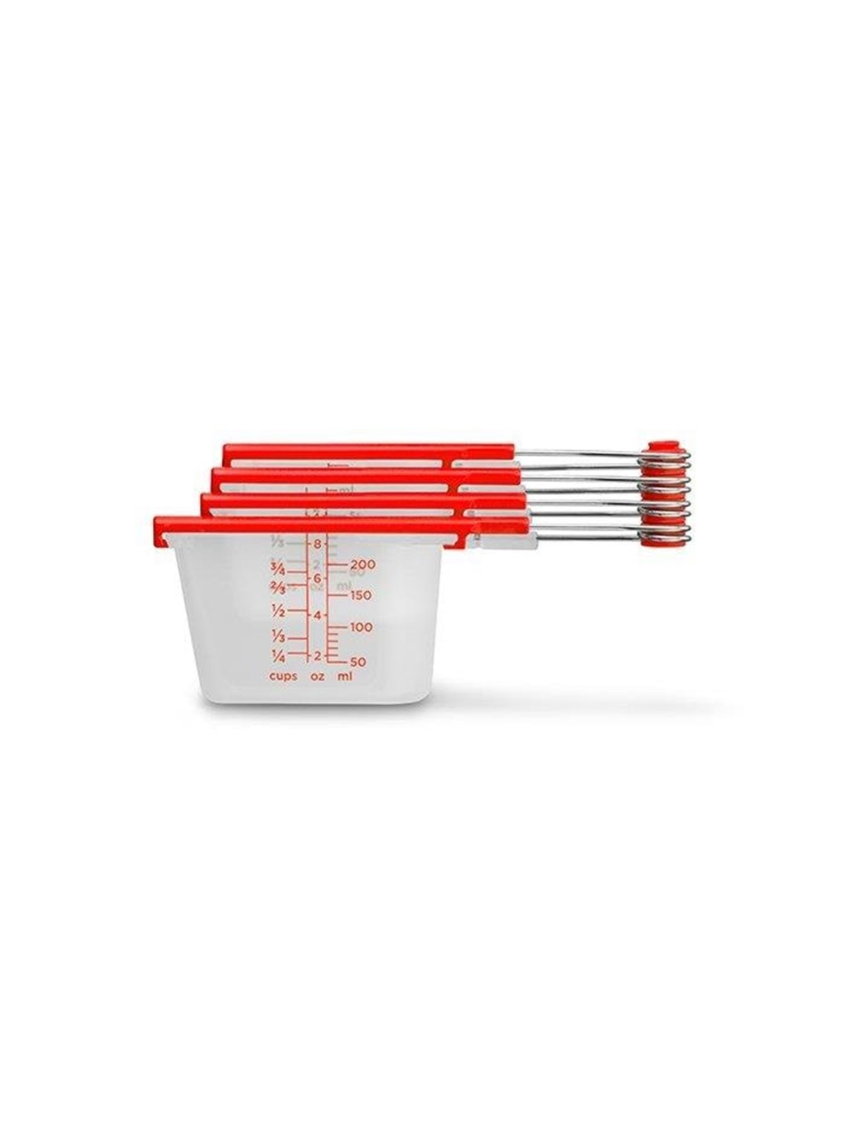 Dreamfarm Levups Red/Clear Measuring set, Køkkenredskab