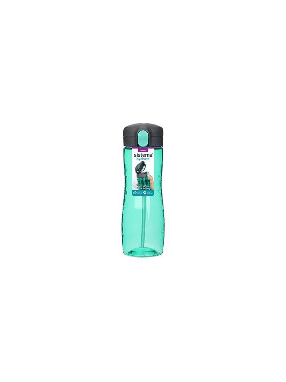 Sistema TRITAN QUICK FLIP BOTTLE 800 ML - Teal, Køkkentilbehør
