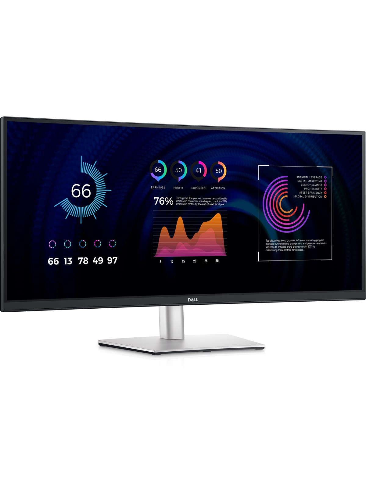 34" Dell P3424WE - 3440x1440 (UWQHD) - 60Hz - IPS - 90W USB-C - KVM switch