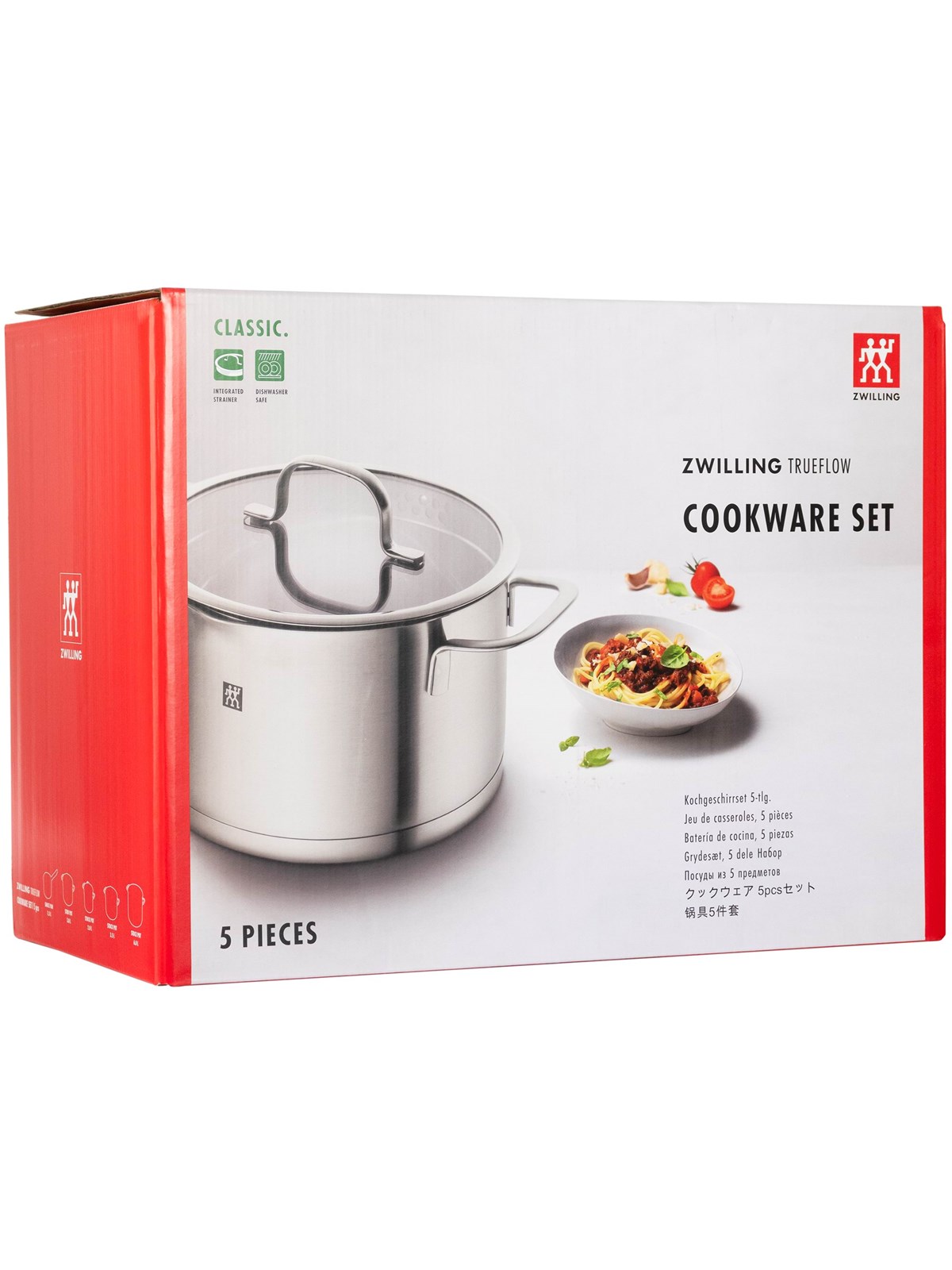 Zwilling TRUEFLOW Grydesæt 5-dele, Rustfrit stål, Gryde