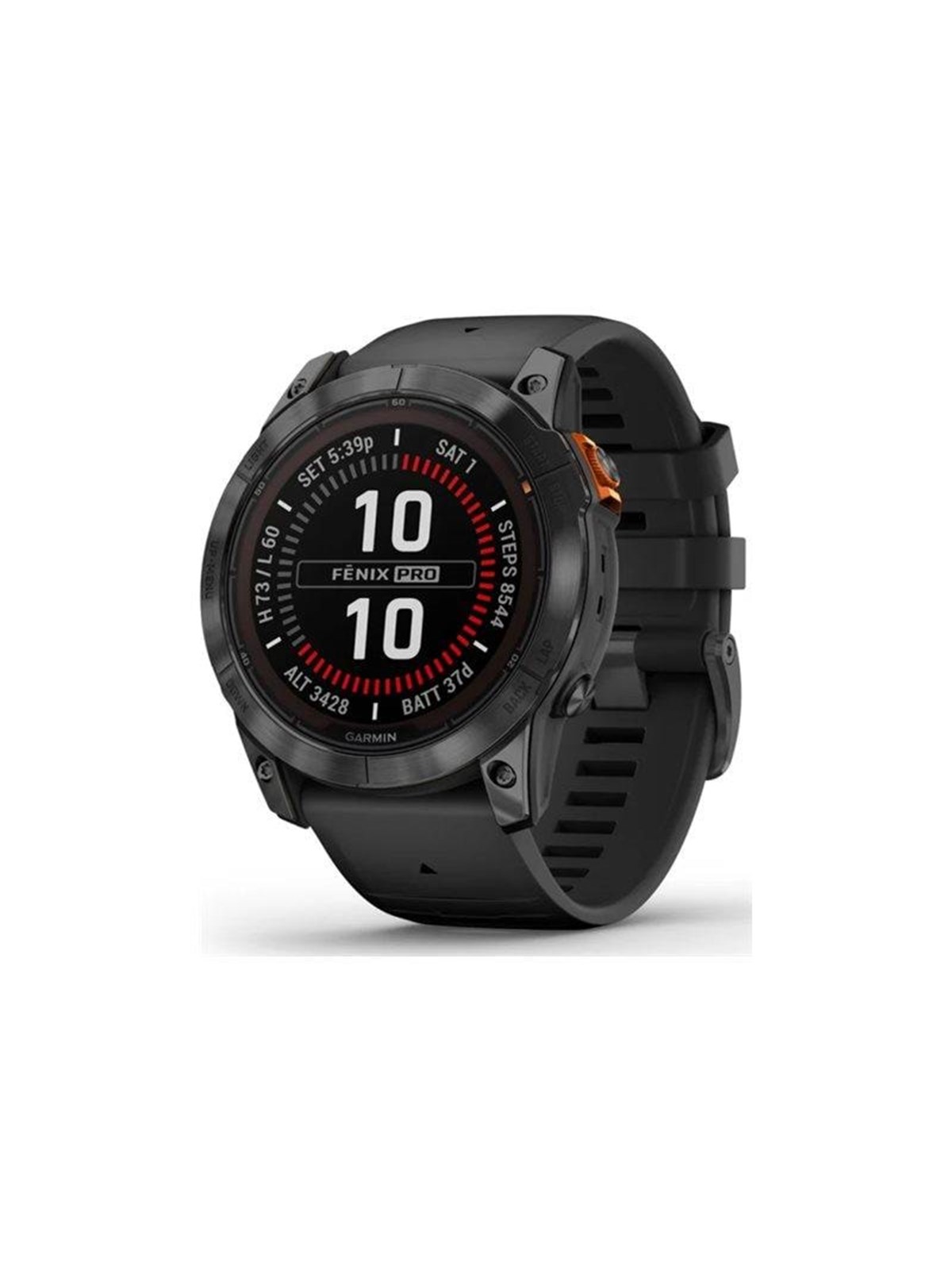 Garmin f?nix 7X Pro - Solar Edition - Skifergrå med svart reim - 32 GB
