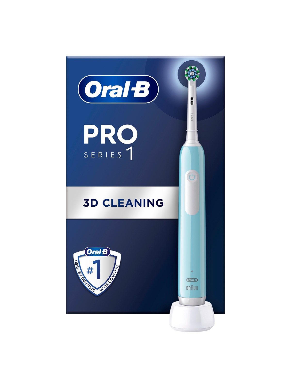 Oral-B Eltandbørste Pro1 Turquoise + Extra Brush Head, El Tandbørste