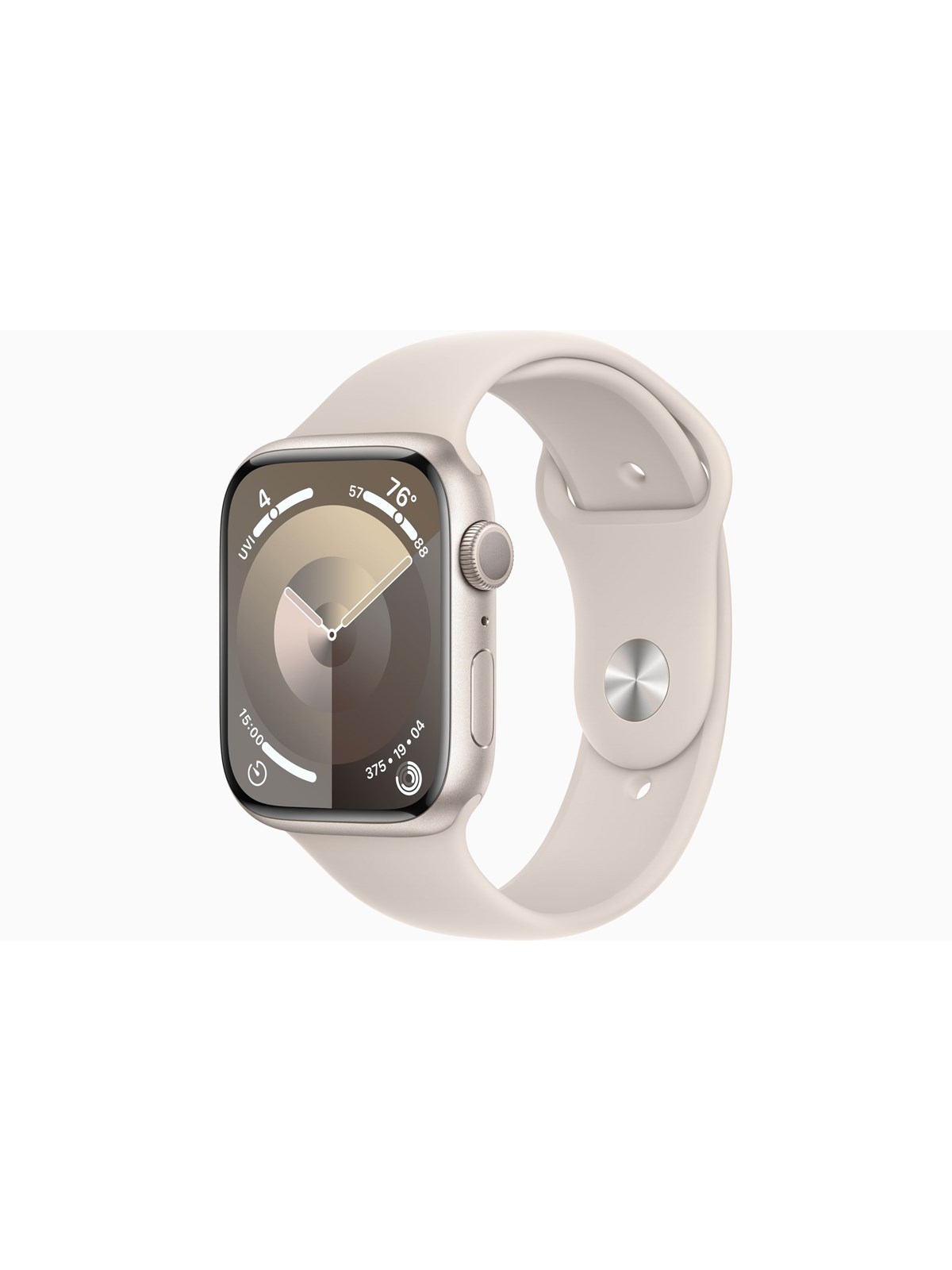 Apple Watch Series 9 GPS 45mm - Starlight Aluminium Case with Starlight Sport Band - M/L