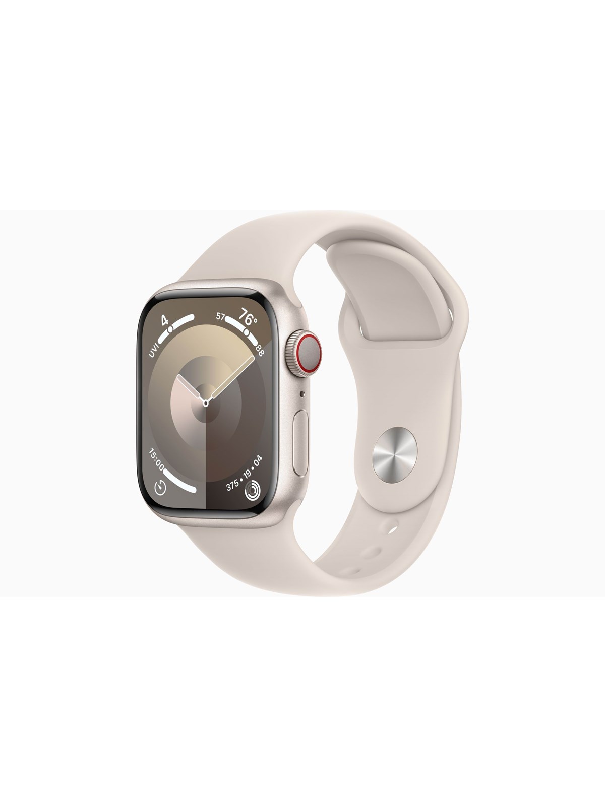 Apple Watch Series 9 GPS + Cellular 41mm - Starlight Aluminium Case with Starlight Sport Band - S/M