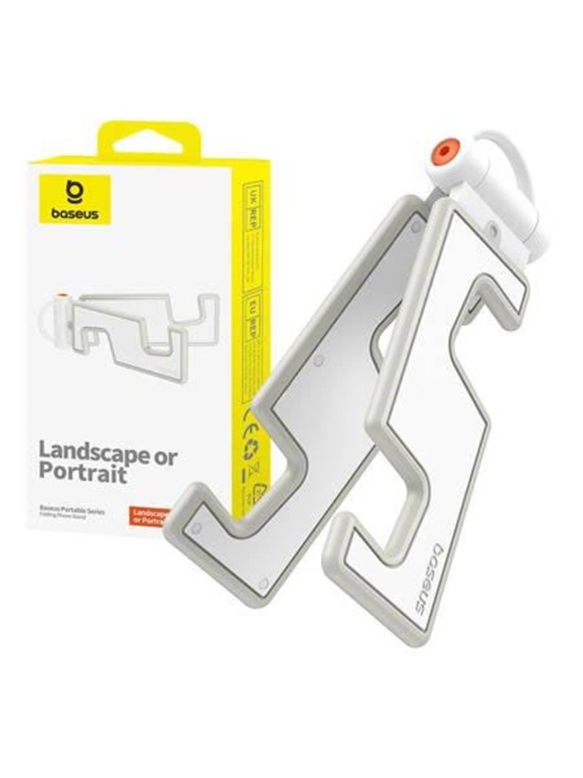 Baseus Folding Phone Stand (white), Mobil Tilbehør