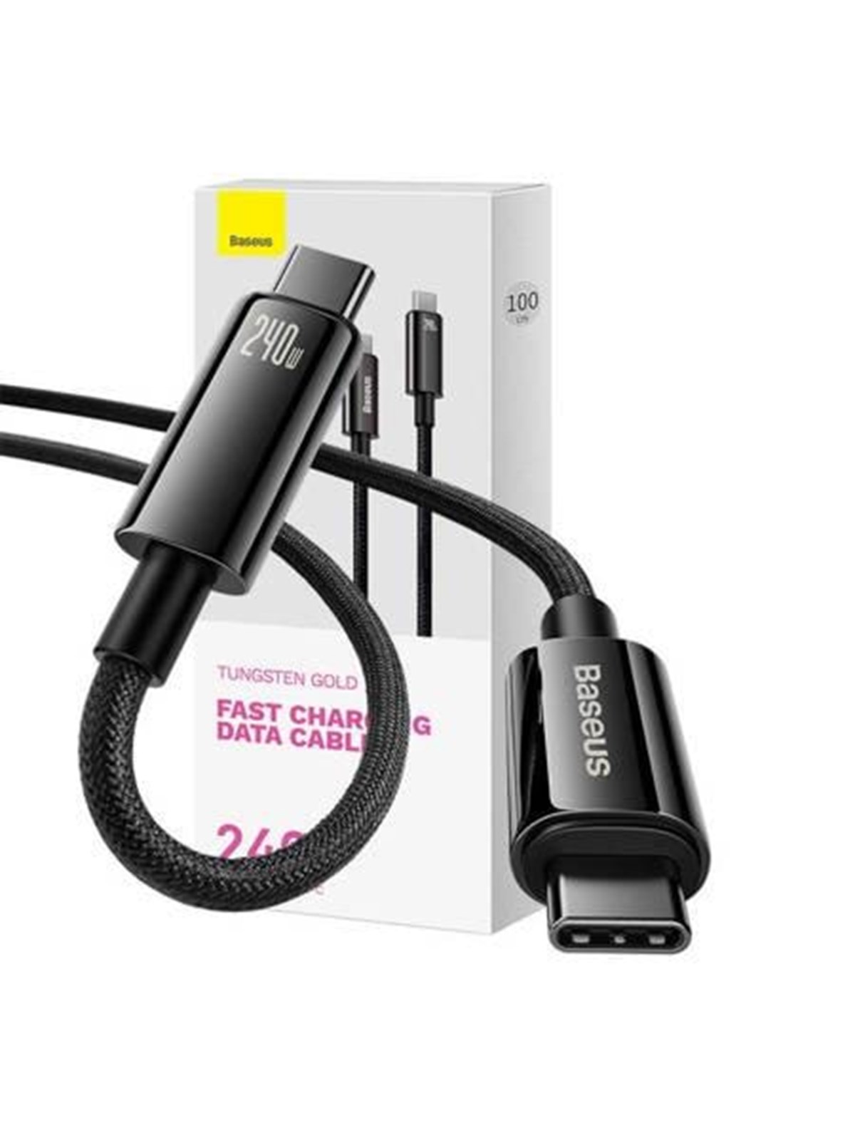 Baseus USB-C to USB-C cable Tungsten Gold 240W 1m (black), Usb Kabel