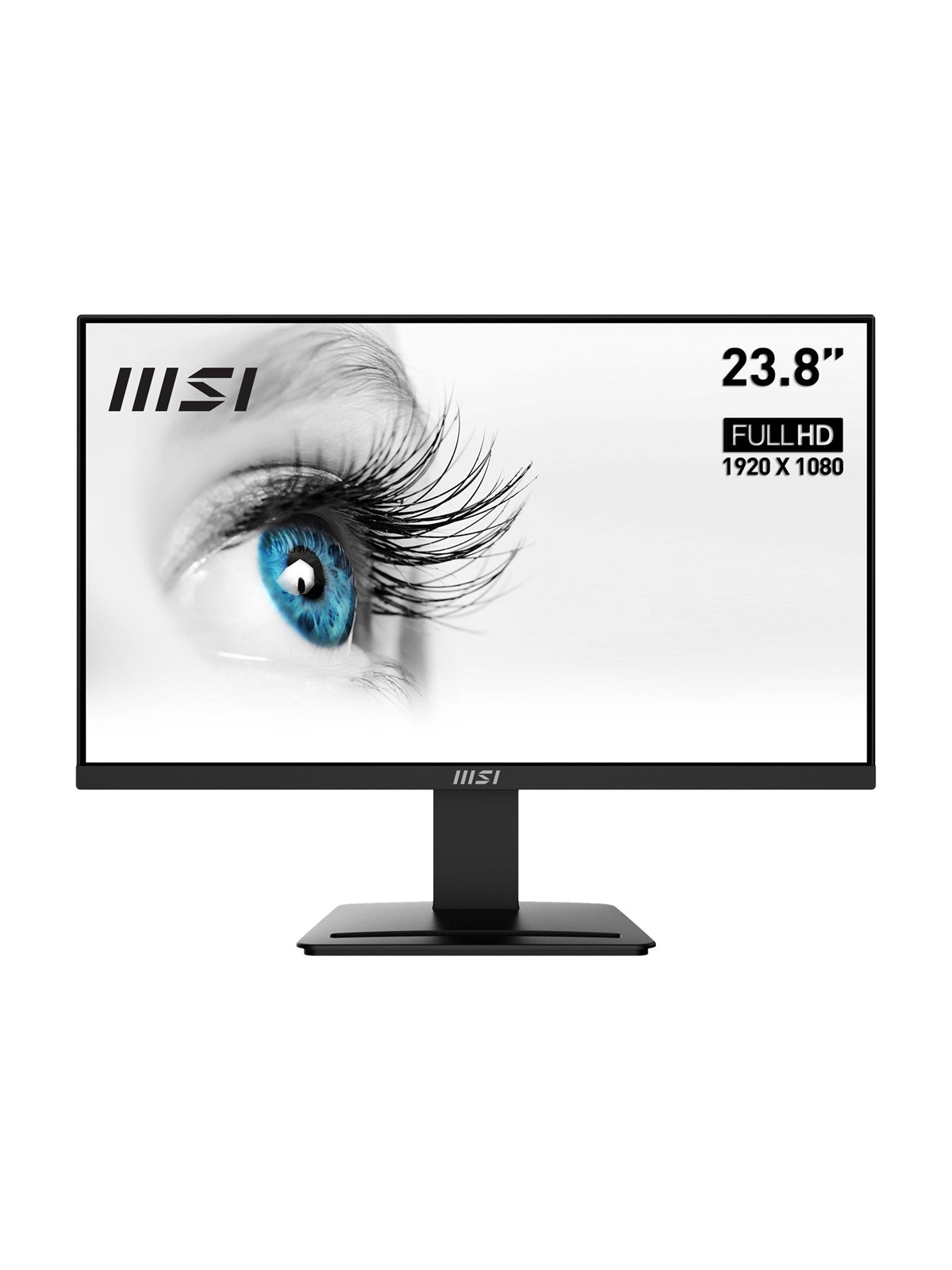 24" MSI PRO MP2412 - 1920x1080 (FHD) - 100Hz - VA, Computerskærm