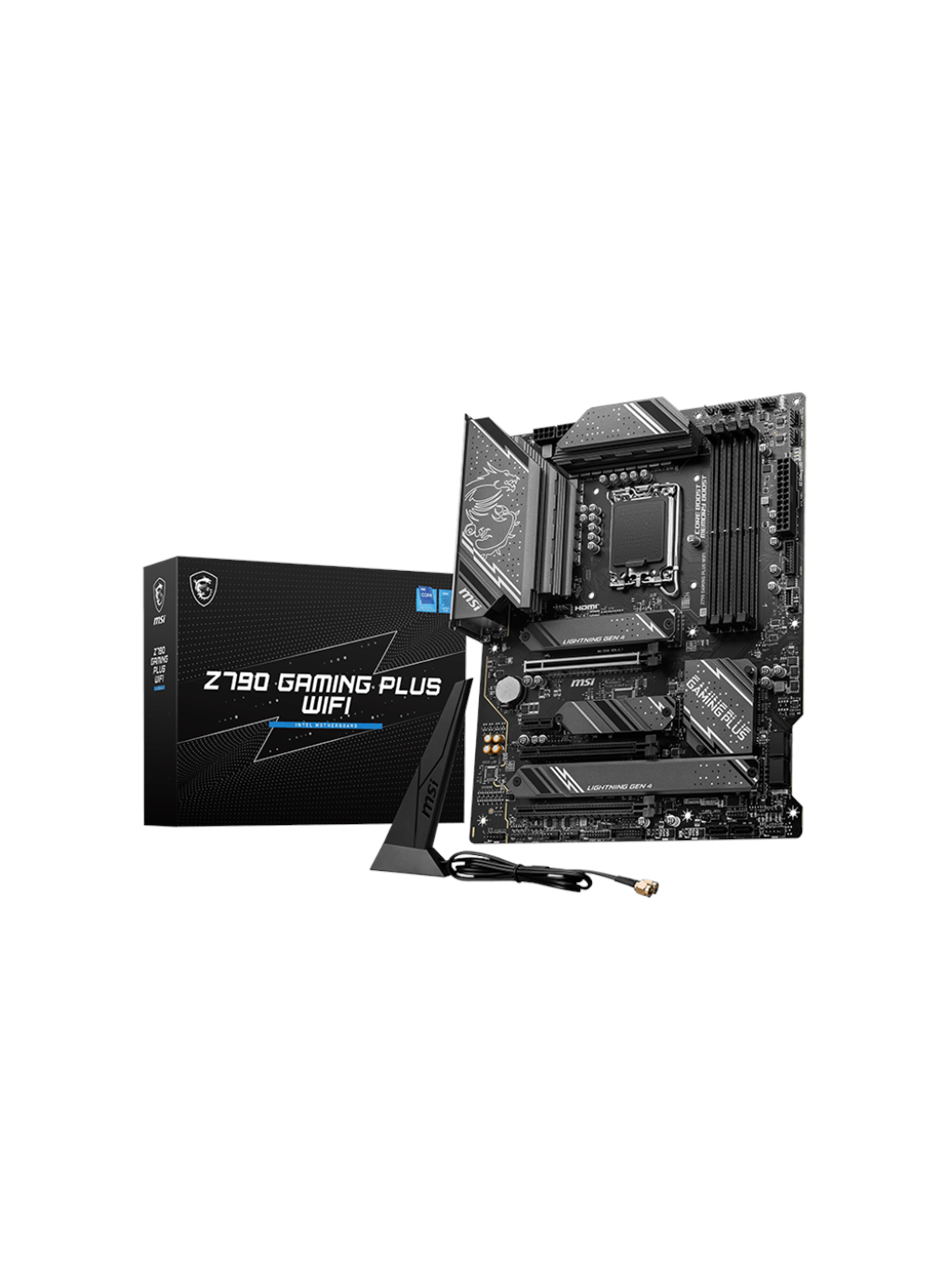 MSI Z790 GAMING PLUS WIFI Bundkort - Intel Z790 - Intel LGA1700 socket - DDR5 RAM - ATX