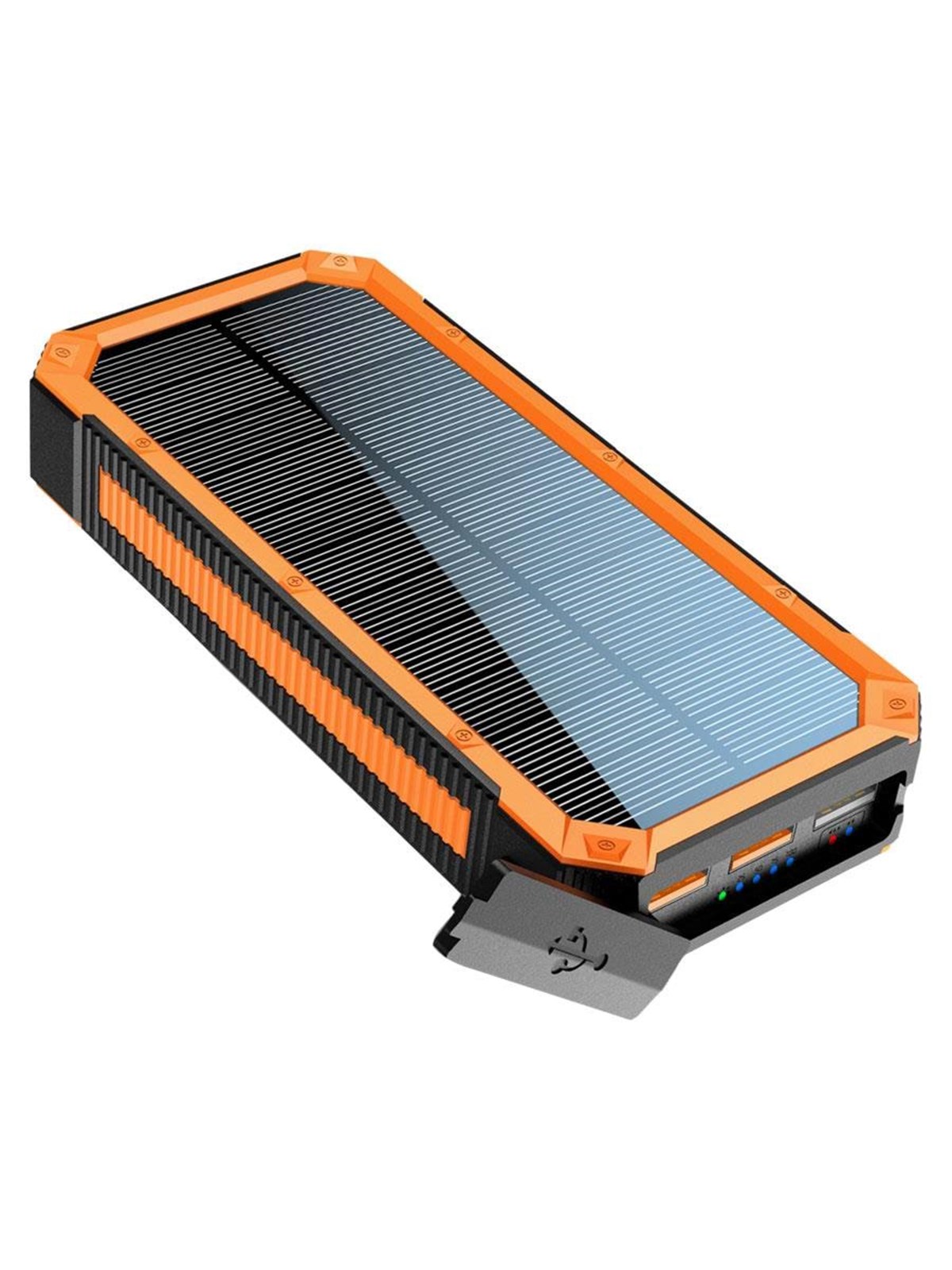 Lippa 20.000 mAh Solar Powerbank 1 x USB-C PD & 3 x USB-A Output Powerbank - 20000 Ah