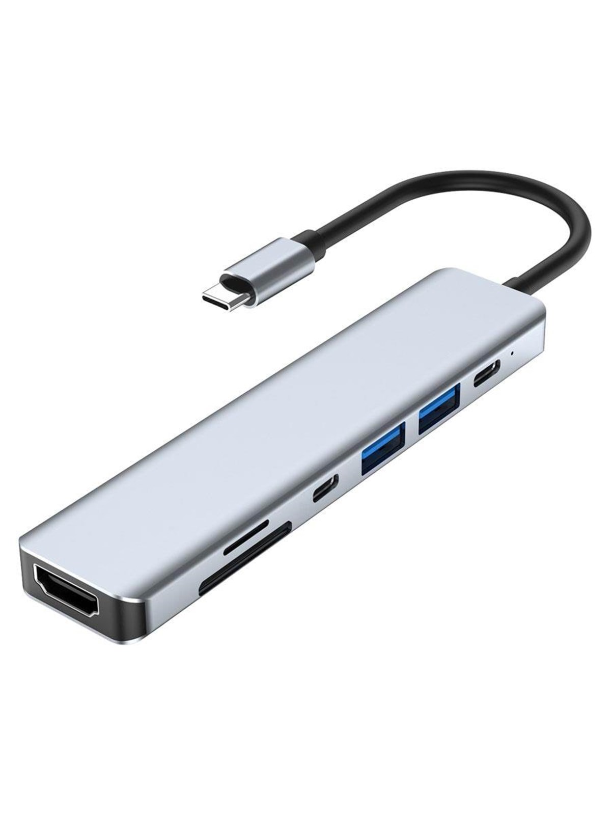 Lippa 7-in-1 87W USB-C PD 4K HDMI Hub USB hub - 7 ports, Usb Hub