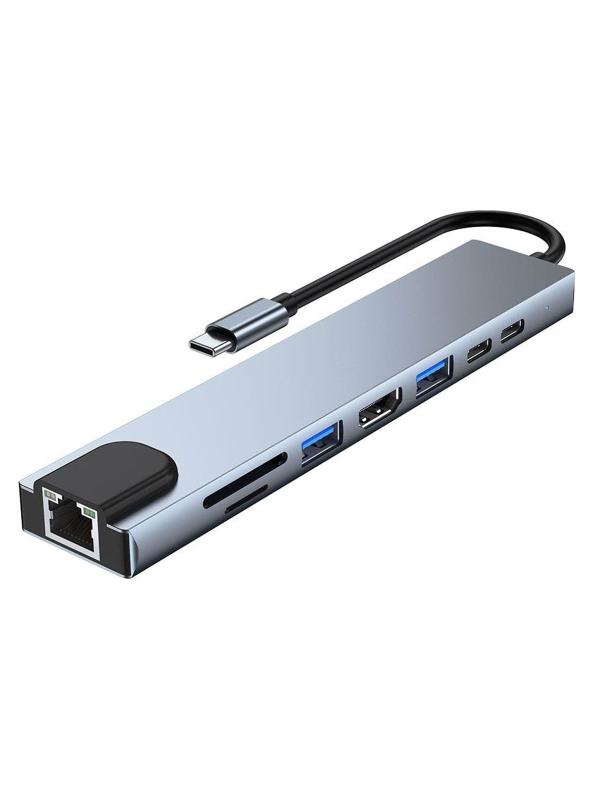 Lippa 8-in-1 87W USB-C PD 4K HDMI & Ethernet Hub USB hub - 8 ports, Usb Hub