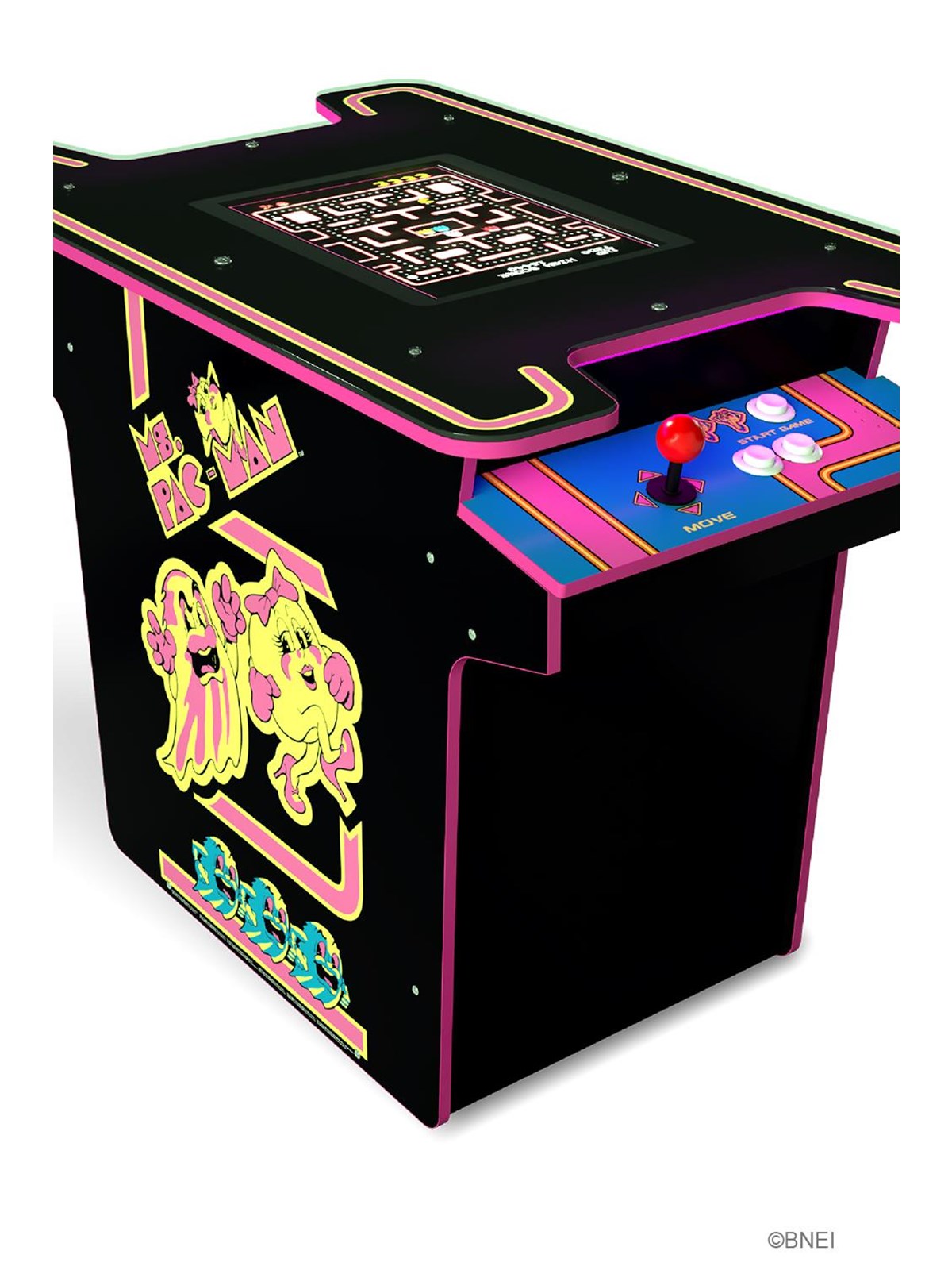 Arcade1Up Ms. PAC-MAN Head-to-Head Arcade Table