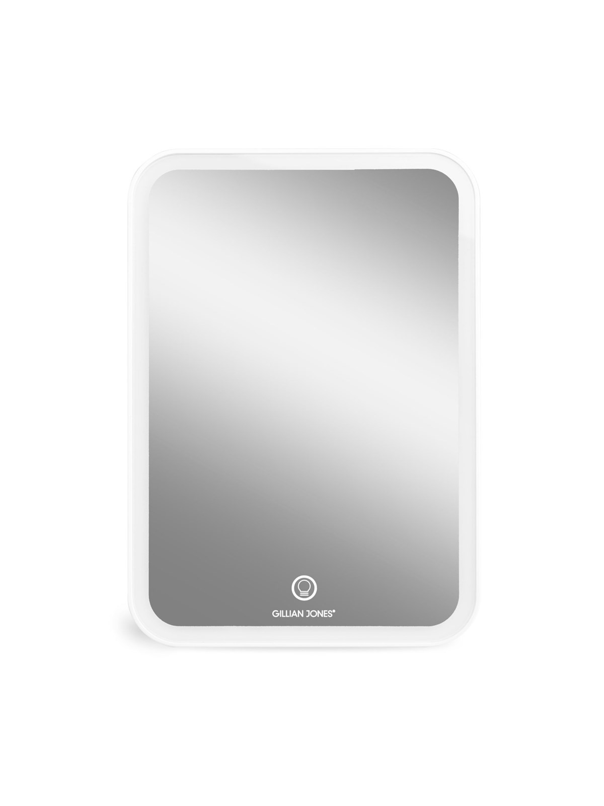 Gillian Jones Tablet Mirror with LED and USB-C - White, Makeupspejl