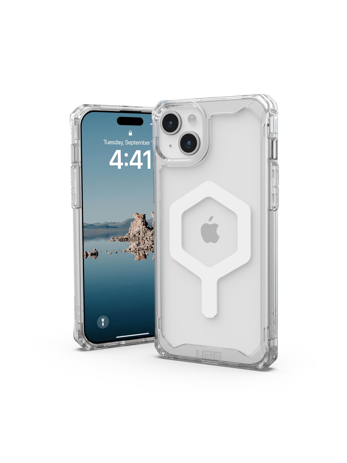 UAG Plyo MagSafe - ice/white - iPhone 15 Plus, Mobilcover