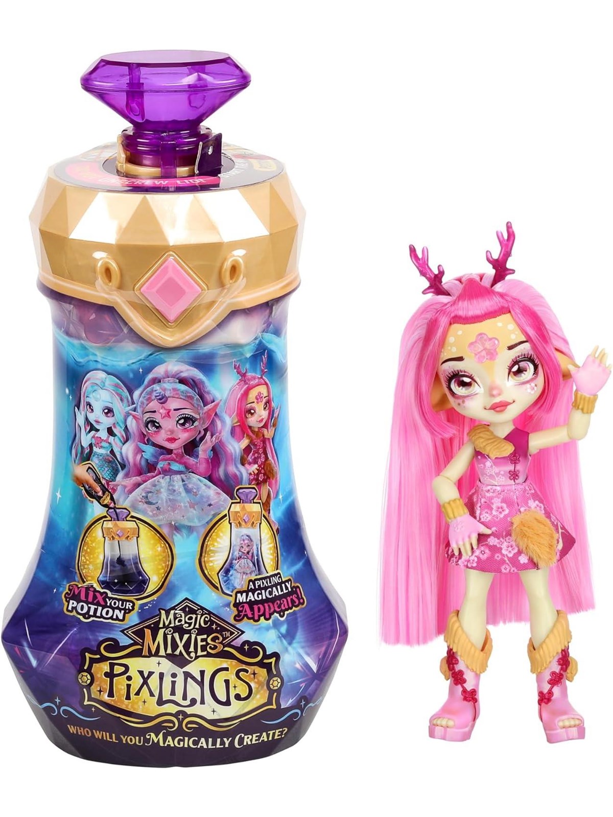 Magic Mixies Pixling Deelee, Pink S1, Dukker Og Dukketilbehoer