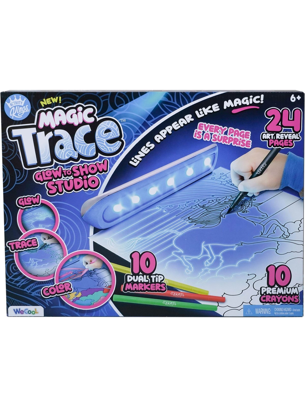 Magic Trace Tegne-legesæt med magisk lys, Kreativt Legetøj