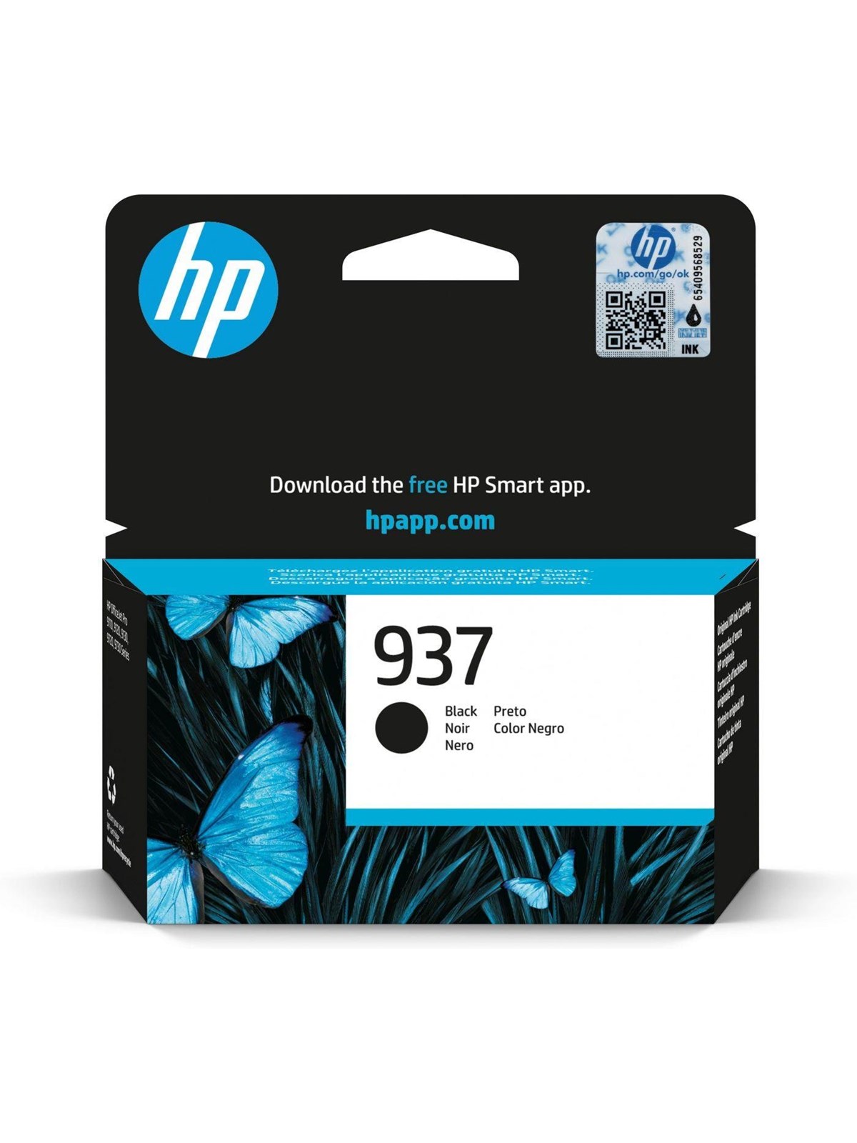 HP 937 / 4S6W5NE - Black Ink, Printerpatron Og Toner