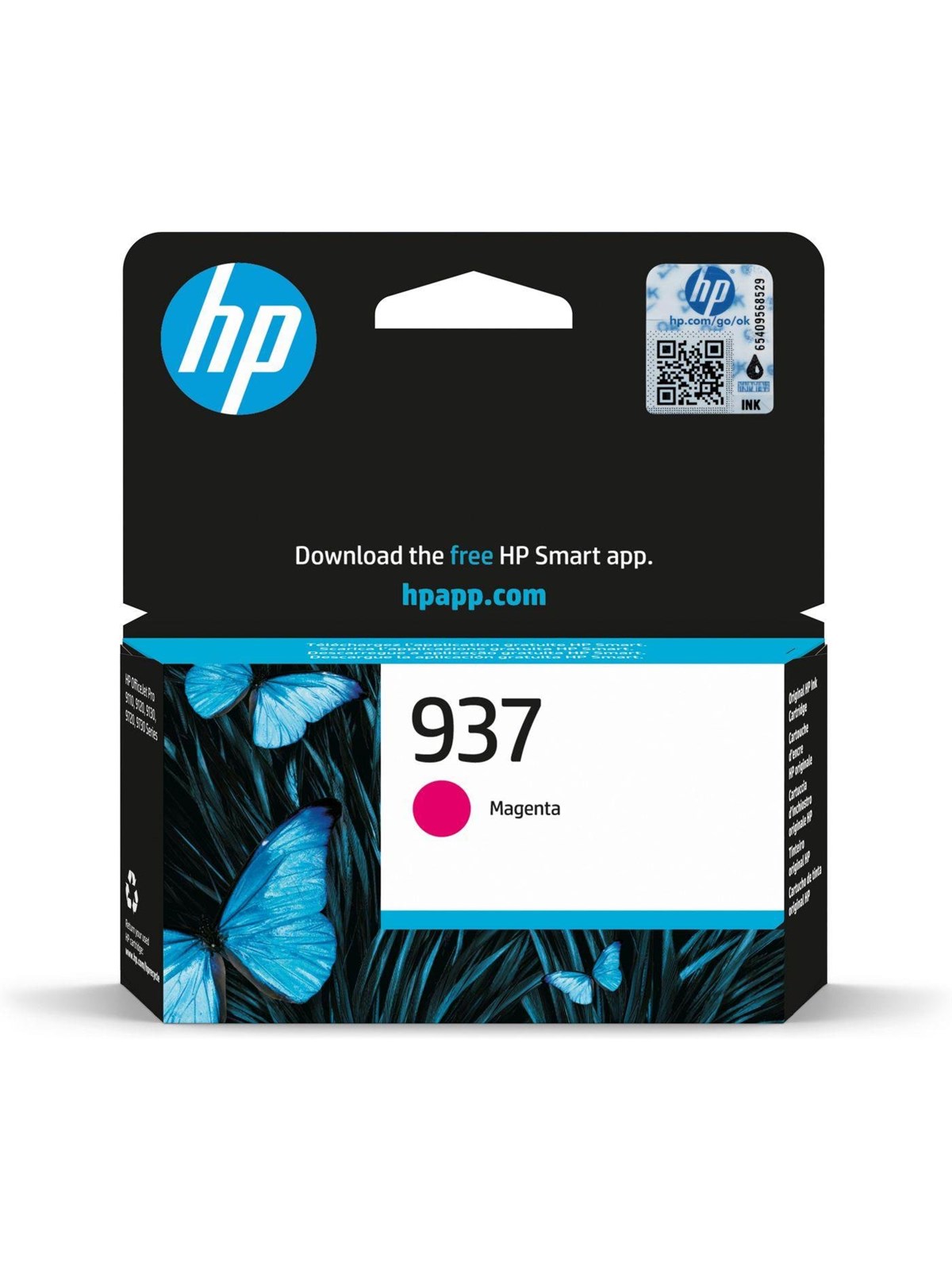 HP 937 / 4S6W3NE - Magenta Ink, Printerpatron Og Toner