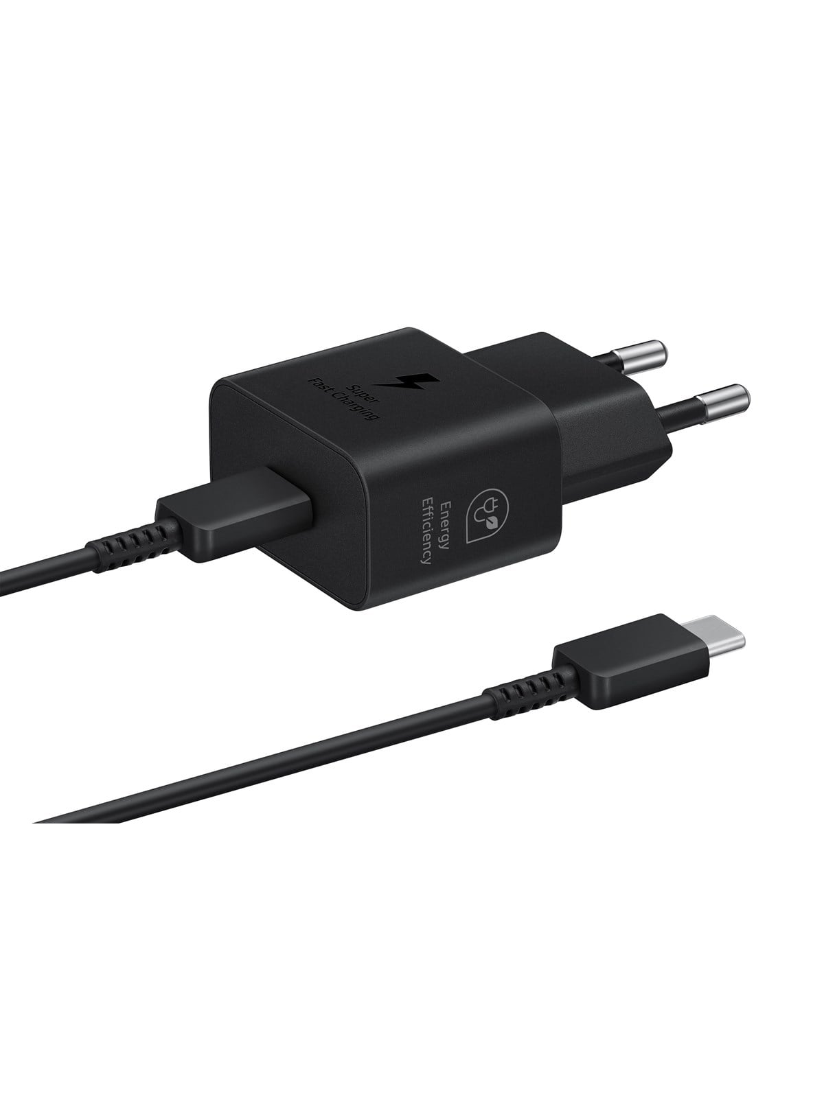 Samsung 25W USB-C GaN Power Adapter (Incl. cable) - Black, Mobil Oplader