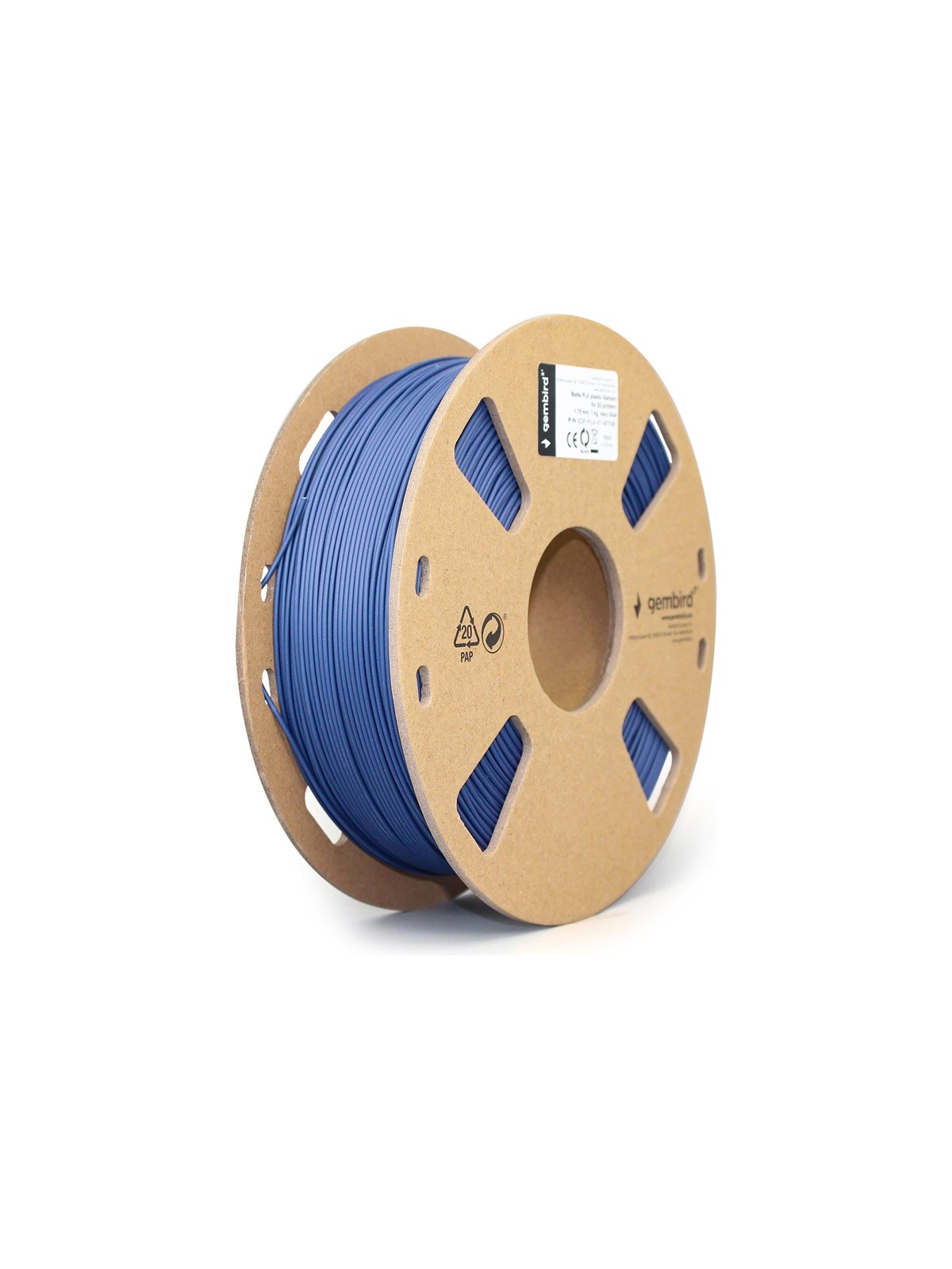 Gembird PLA Matt filament - Marineblå - 1.75mm ø - 1 kg