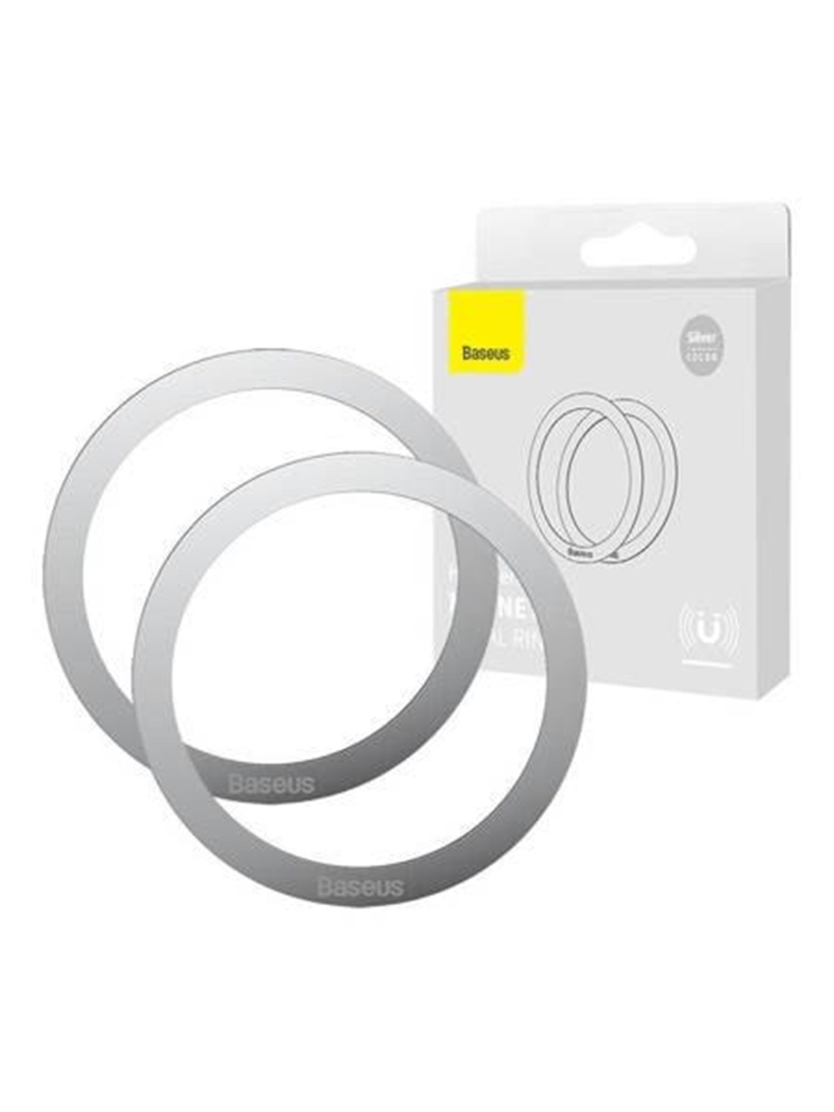 Baseus Halo Magnetic Ring for phones MagSafe (Silver), Mobil Tilbehør
