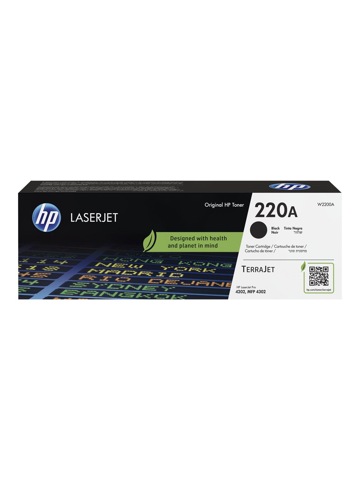HP 220A / W2200A - Black Toner, Printerpatron Og Toner