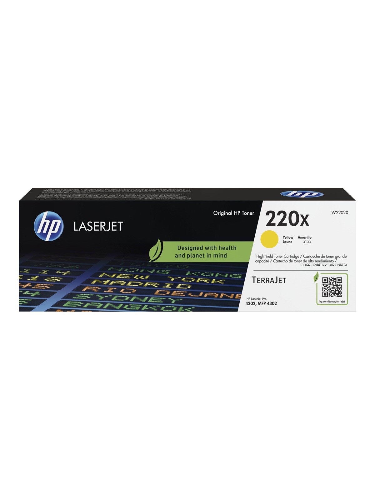 HP 220X / W2202X - High Yield - Yellow Toner, Printerpatron Og Toner