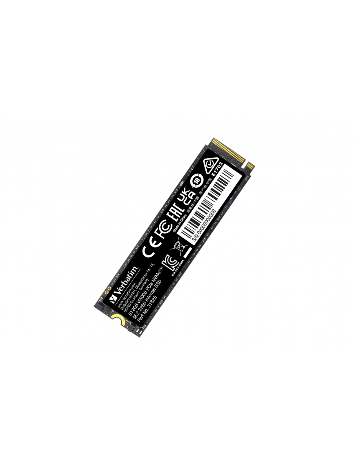 Verbatim Vi5000 PCI-E 4.0 SSD - 512GB, Ssd Harddisk