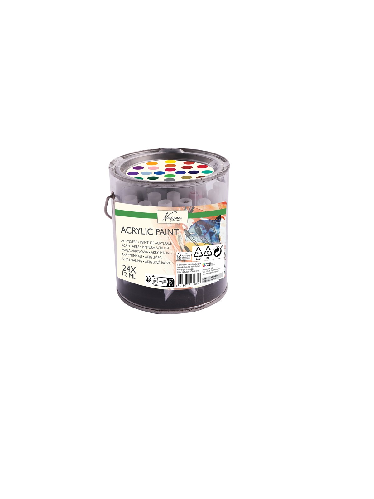 Nassau Paint acrylic 24 x 12 ml, Hobbyartikel