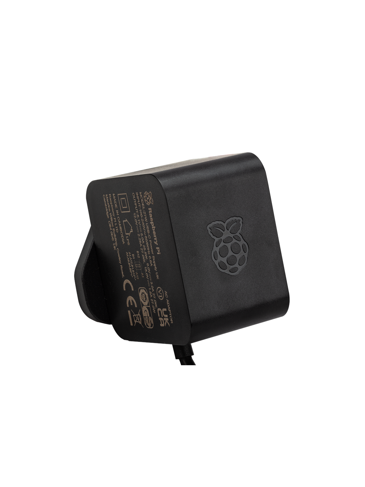 Raspberry Pi 5 Powersupply - USB-C - Black, Raspberry Pi