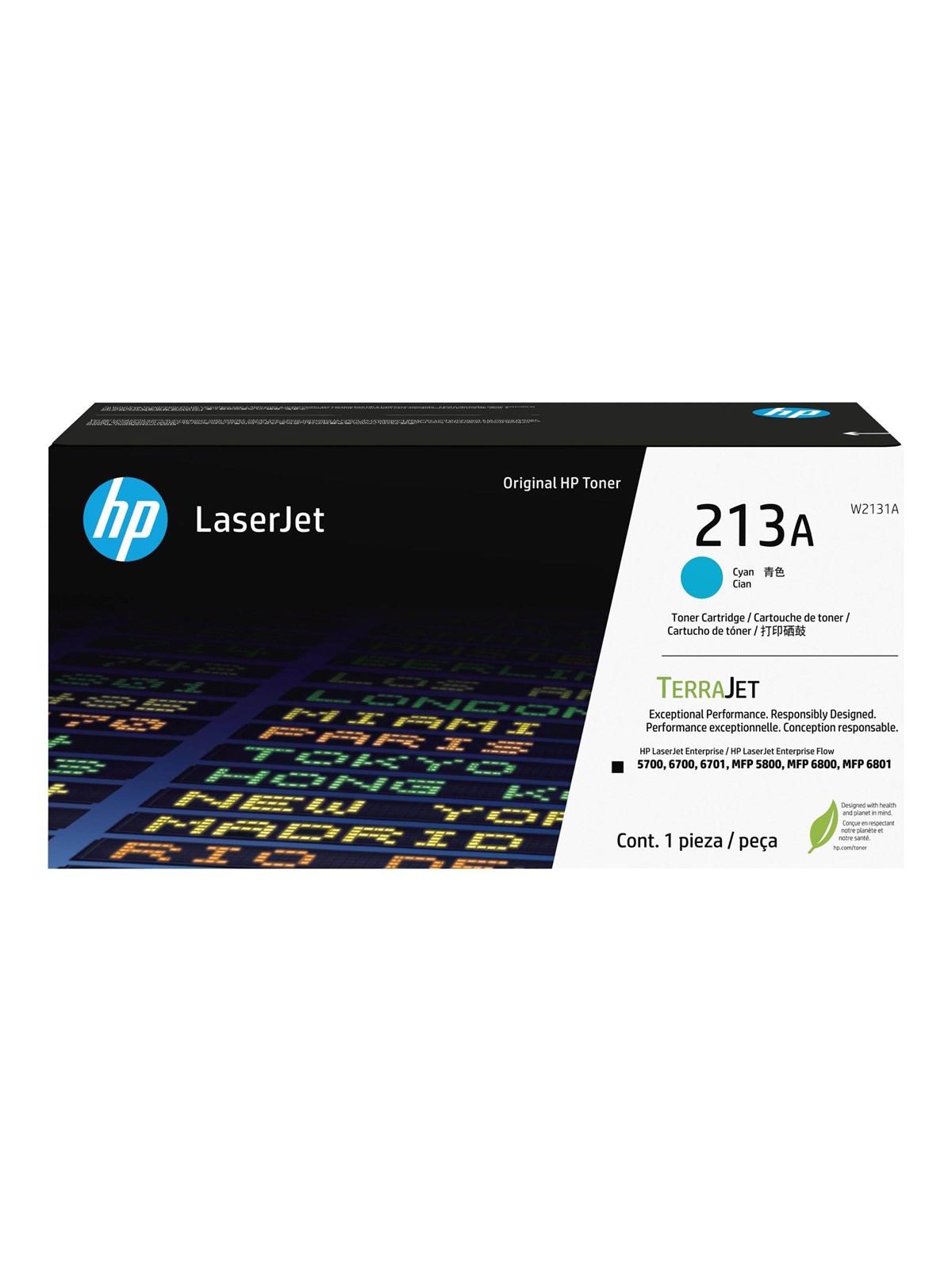 HP 213A / W2131A - Cyan Toner, Printerpatron Og Toner