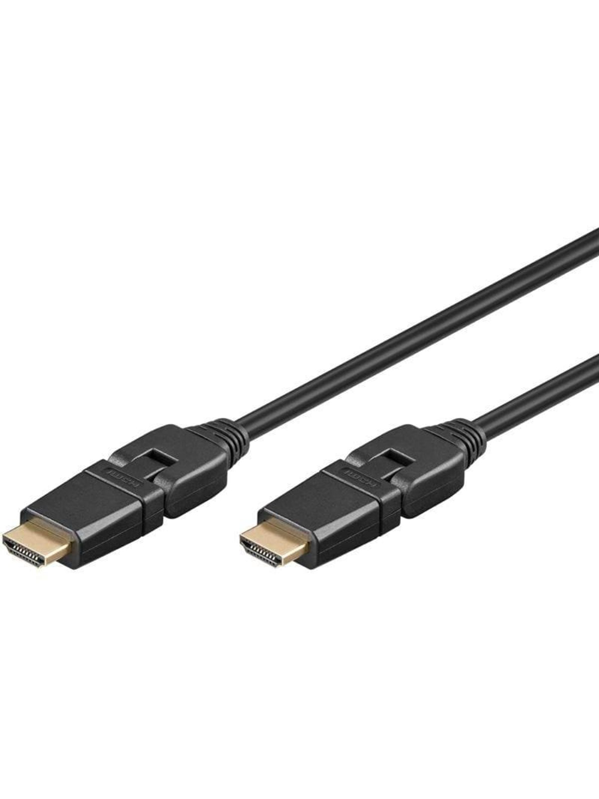 Pro HDMI 2.0 360° - 3m - Sort, Skærmkabel