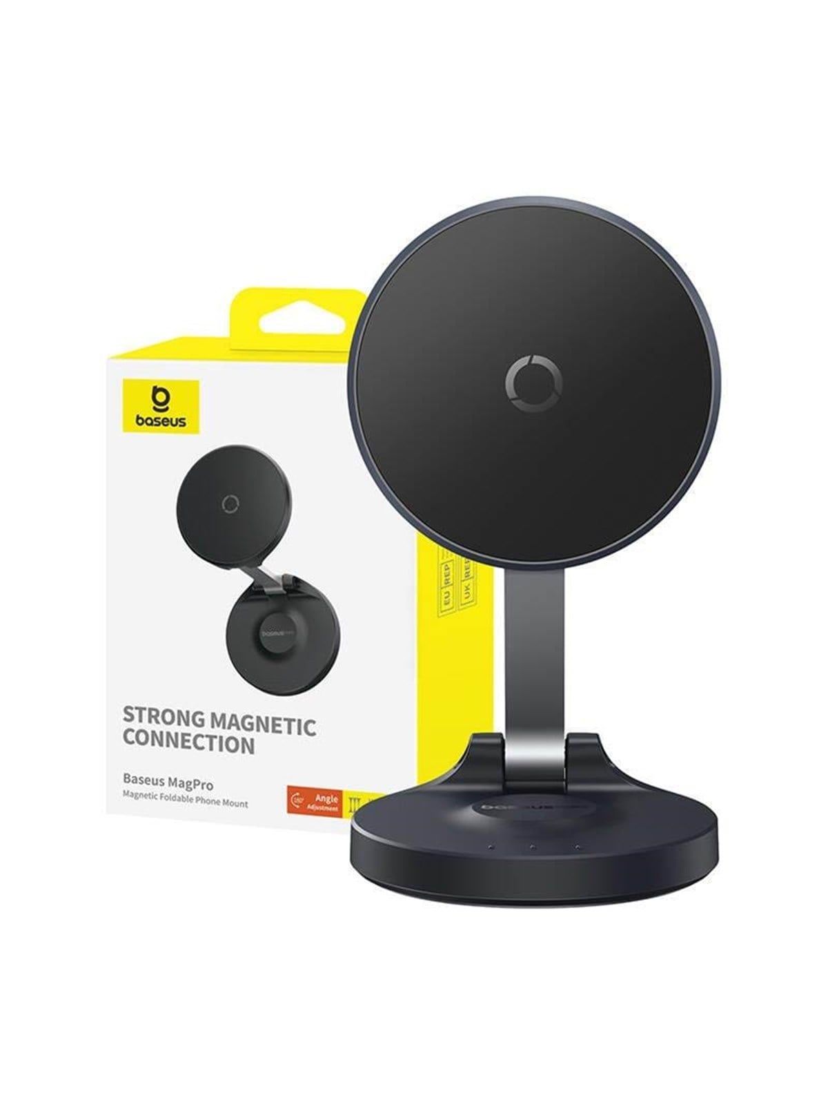 Baseus Magnetic Desktop Phone Stand MagPro self-adhesive (black), Mobil Tilbehør
