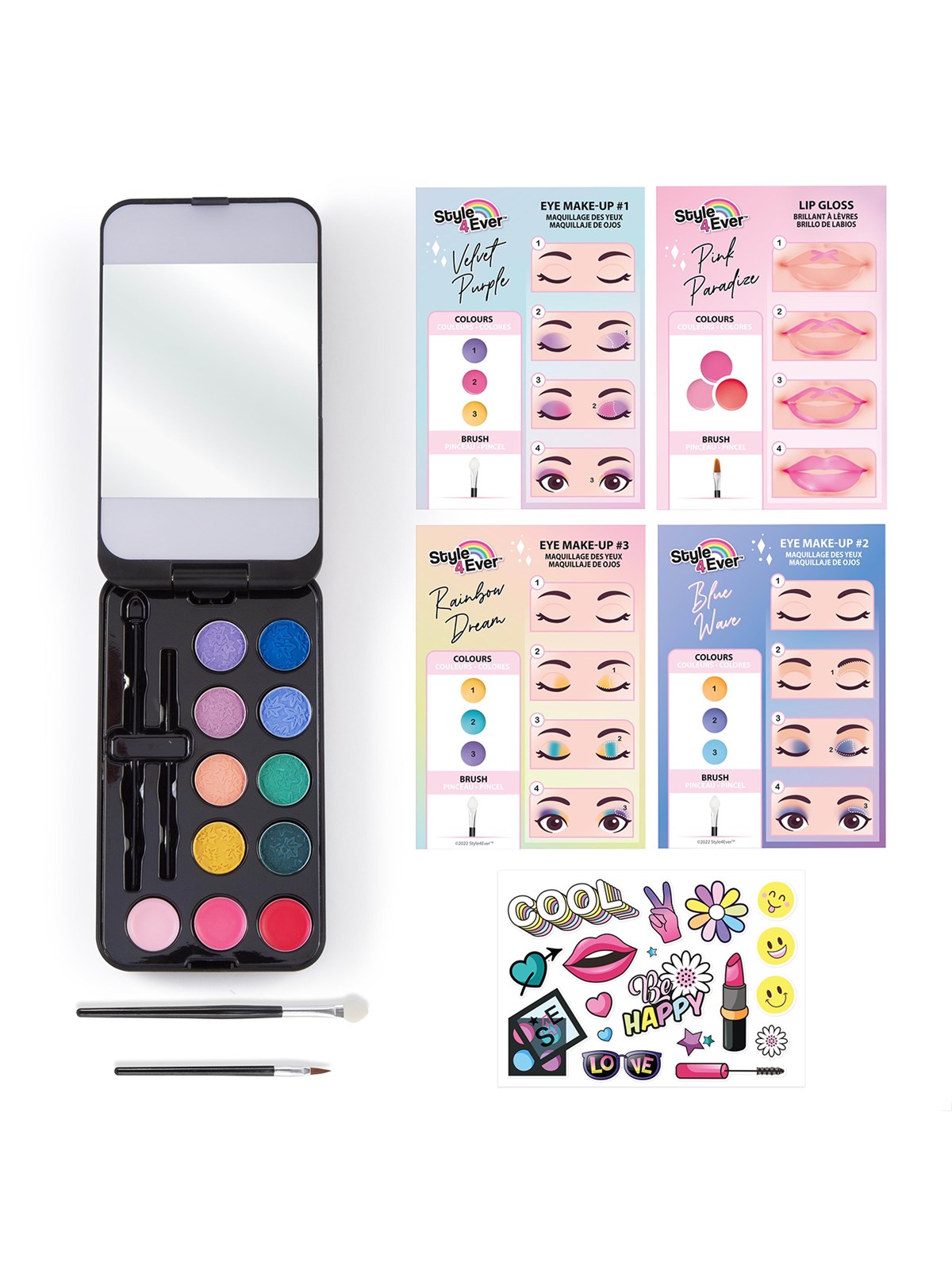 Style 4 Ever Mini Makeup Etui med LED-Lys, Kreativt Legetøj